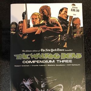 (RARE) Walking Dead Compendium 3 books of 4 book comic series.